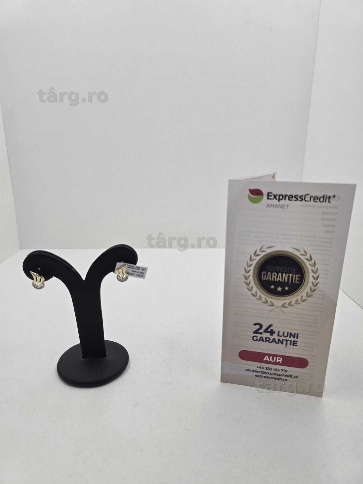 Cercei  aur 14K 2.59gr (Ag25 Belvedere B.43207.1)-Garantie 2 Ani!