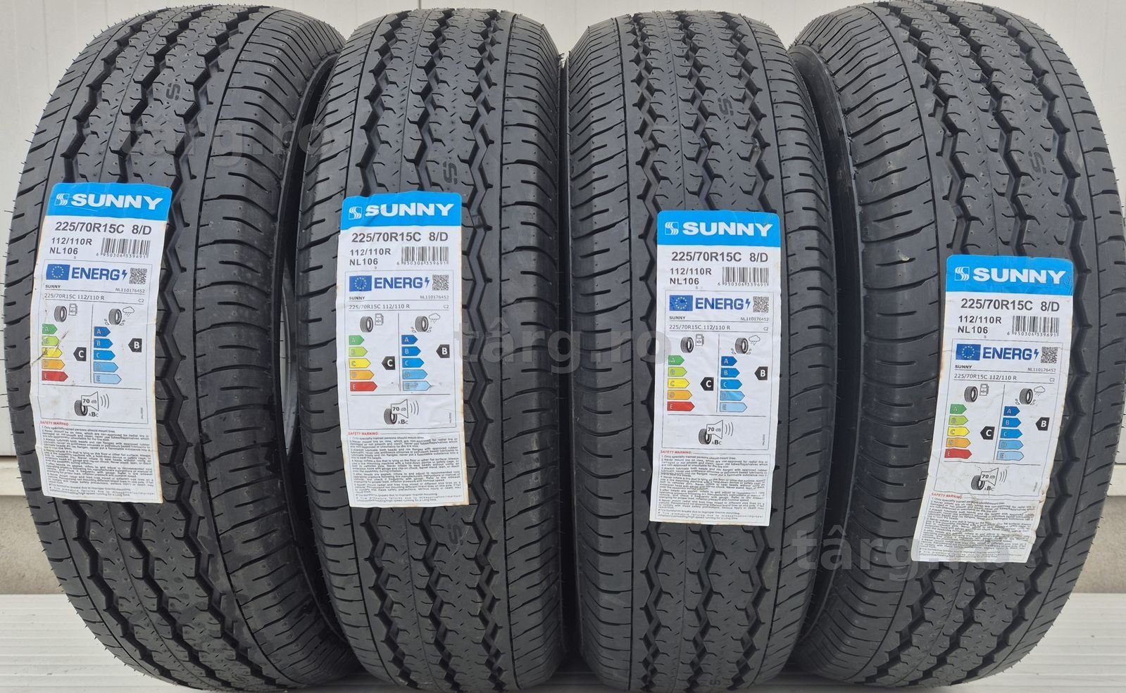 225/70 R15C, 112R, SUNNY NL106 8 P.R., Anvelope de vara