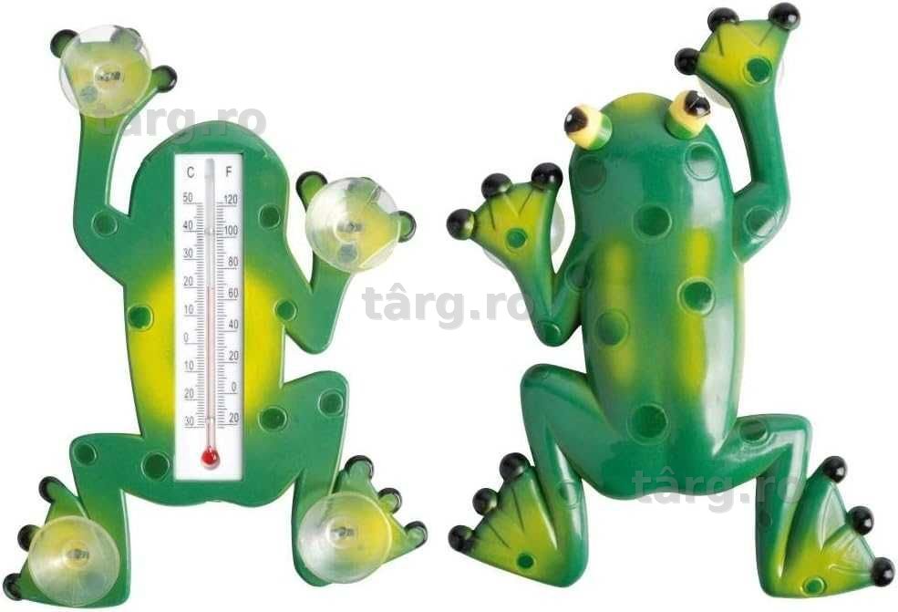 Broscuta meteo cu ventuze pentru geam rezistent la intemperii 24x18 cm
