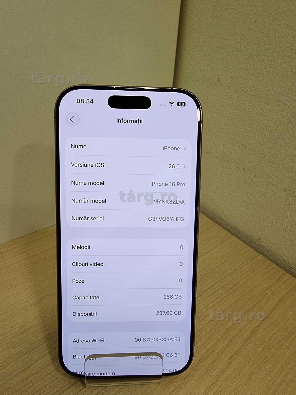 Iphone 16 Pro Desert Titanium 91% (Iulius)(B-47375) Garantie 2 ani 2