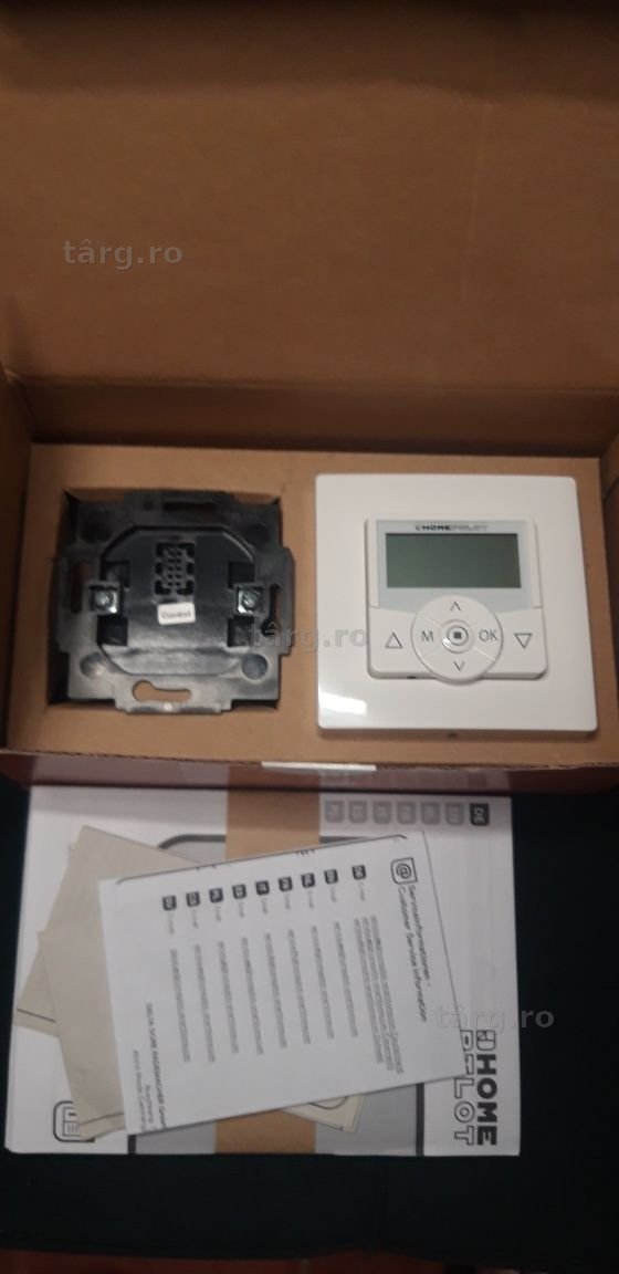 Homepilot Premium Timer Inteligent - Controler Wireless pentru Motor de Jaluzea, Telecomandabil, 80x80 mm, Alb, Pentru Control Jaluzele 10502001