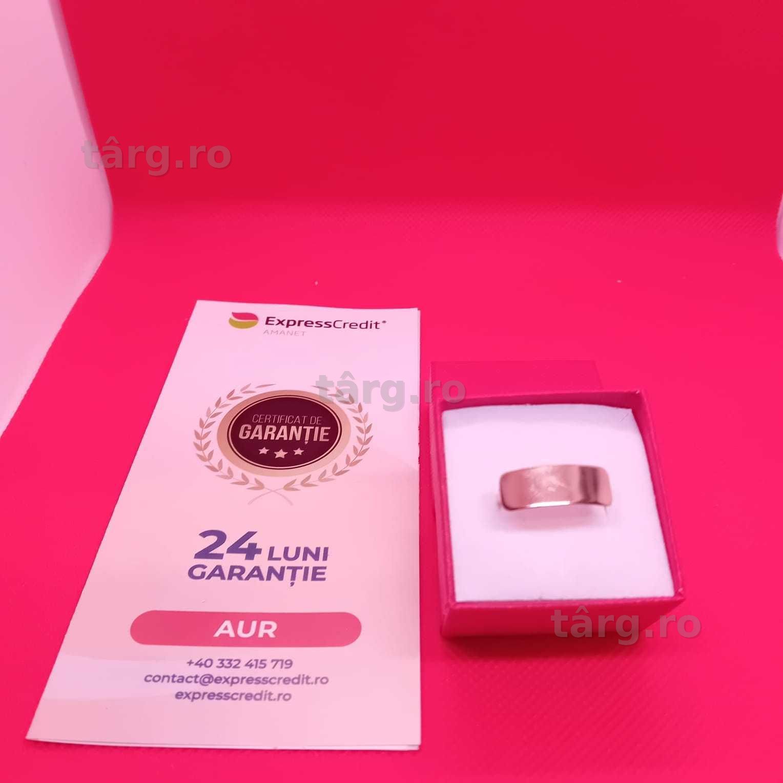 Inel  aur 14k 1.47g (Ag4 Dacia B50845.3-Garantie 2 Ani