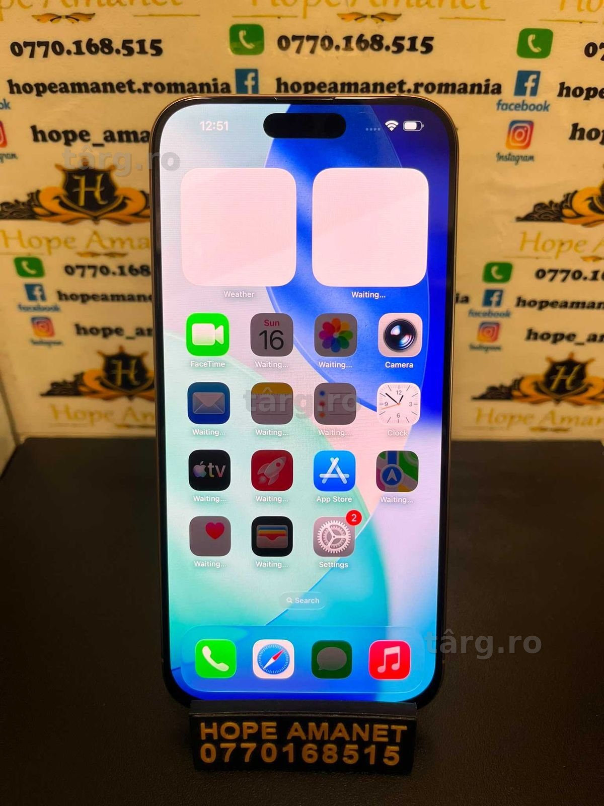 Hope Amanet P3 Iphone 16 pro max / 256 gb / Display Schimbat! 3