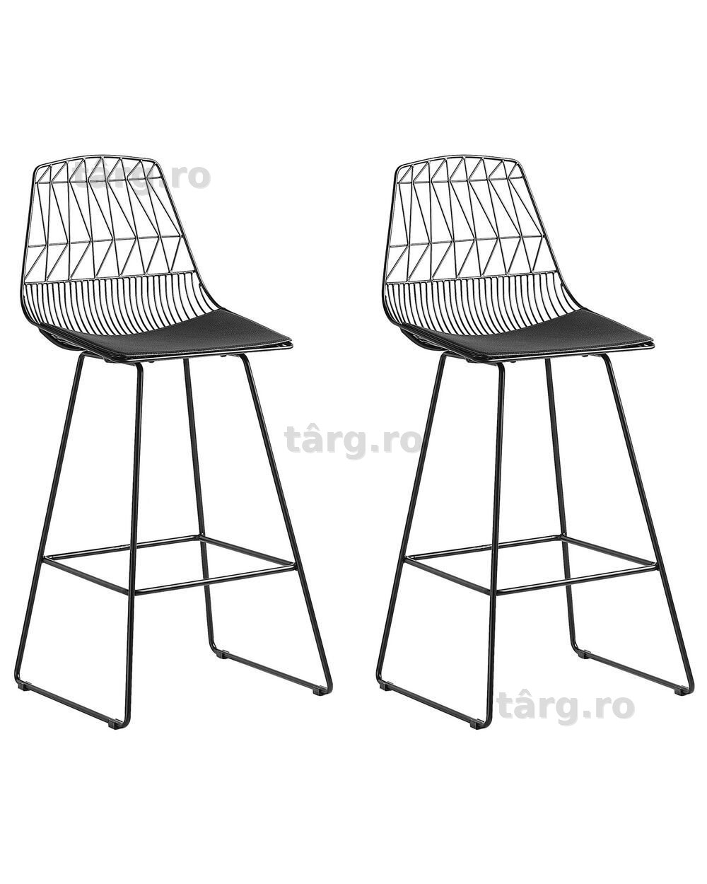 Set 2 scaune de bar modern, Beliani