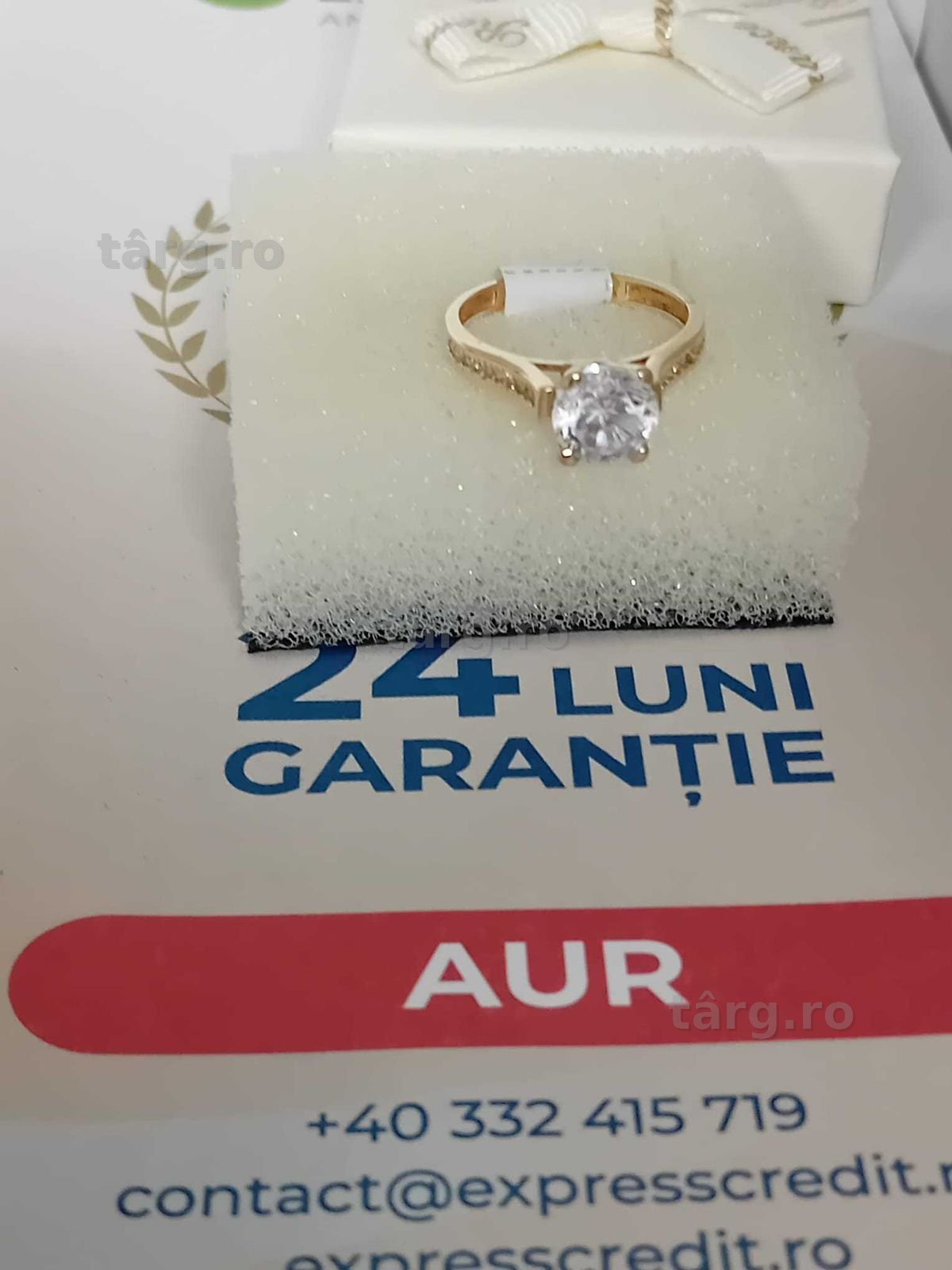 Inel aur 14k [Tomesti-b:33419]-Garantie 2 ani! 5