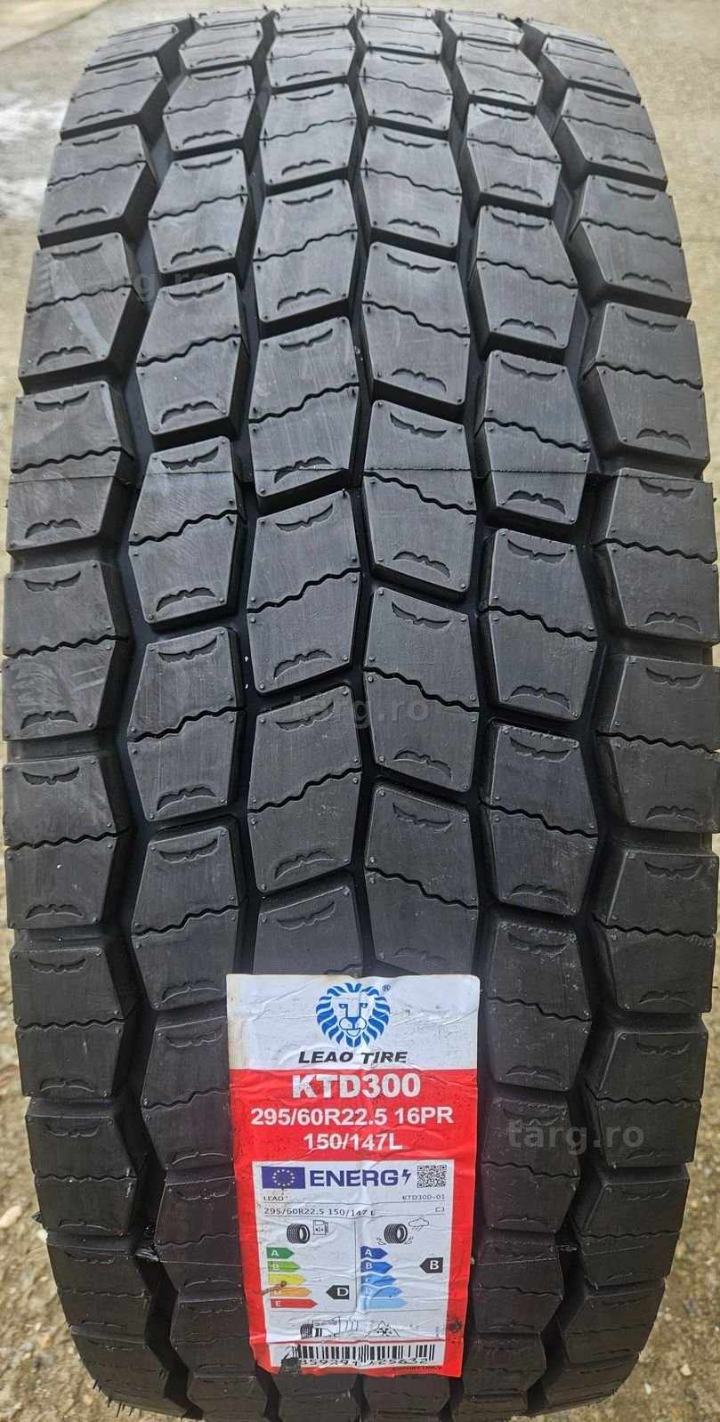 295/60 R22.5, 150L, LEAO KTD300 16PR, Anvelope de tractiune M+S