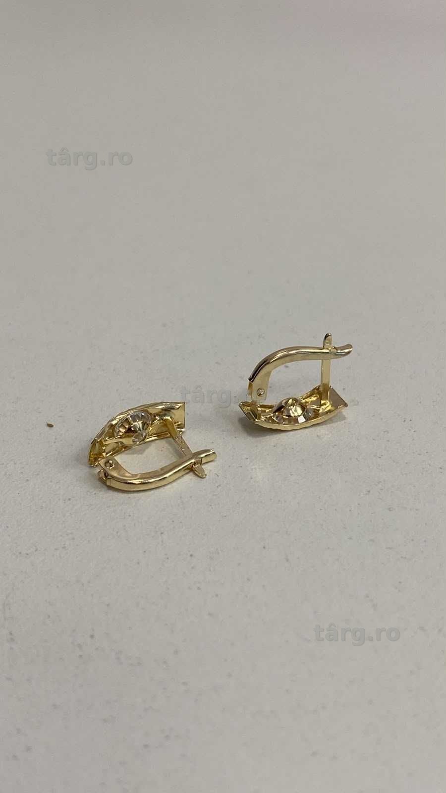 (AG13) Cercei aur 14K 1.46g (b.56158.1) Garantie 2 ani! 2