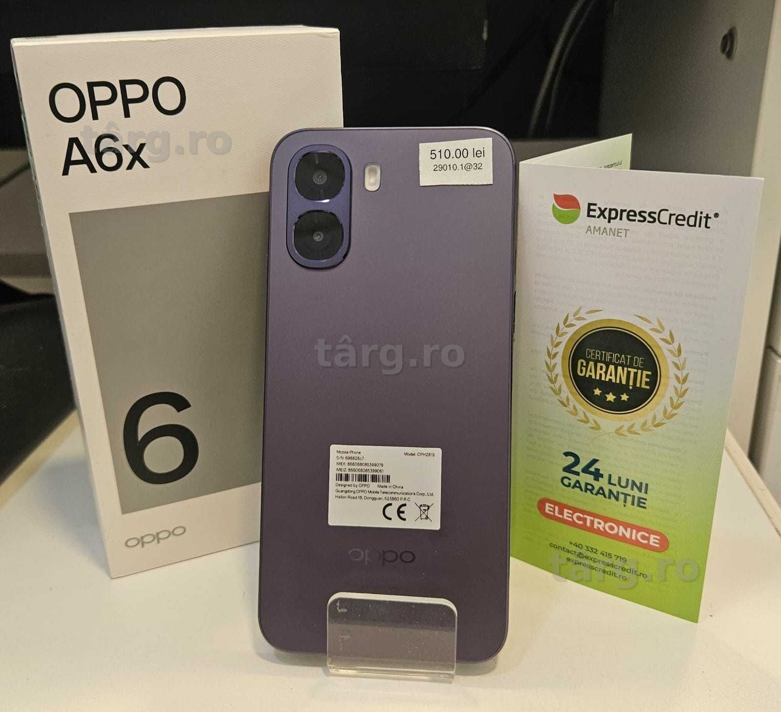 Telefon Oppo A6x (AG32 B29010.1) 2 ANI GARANTIE! *NOU* 2