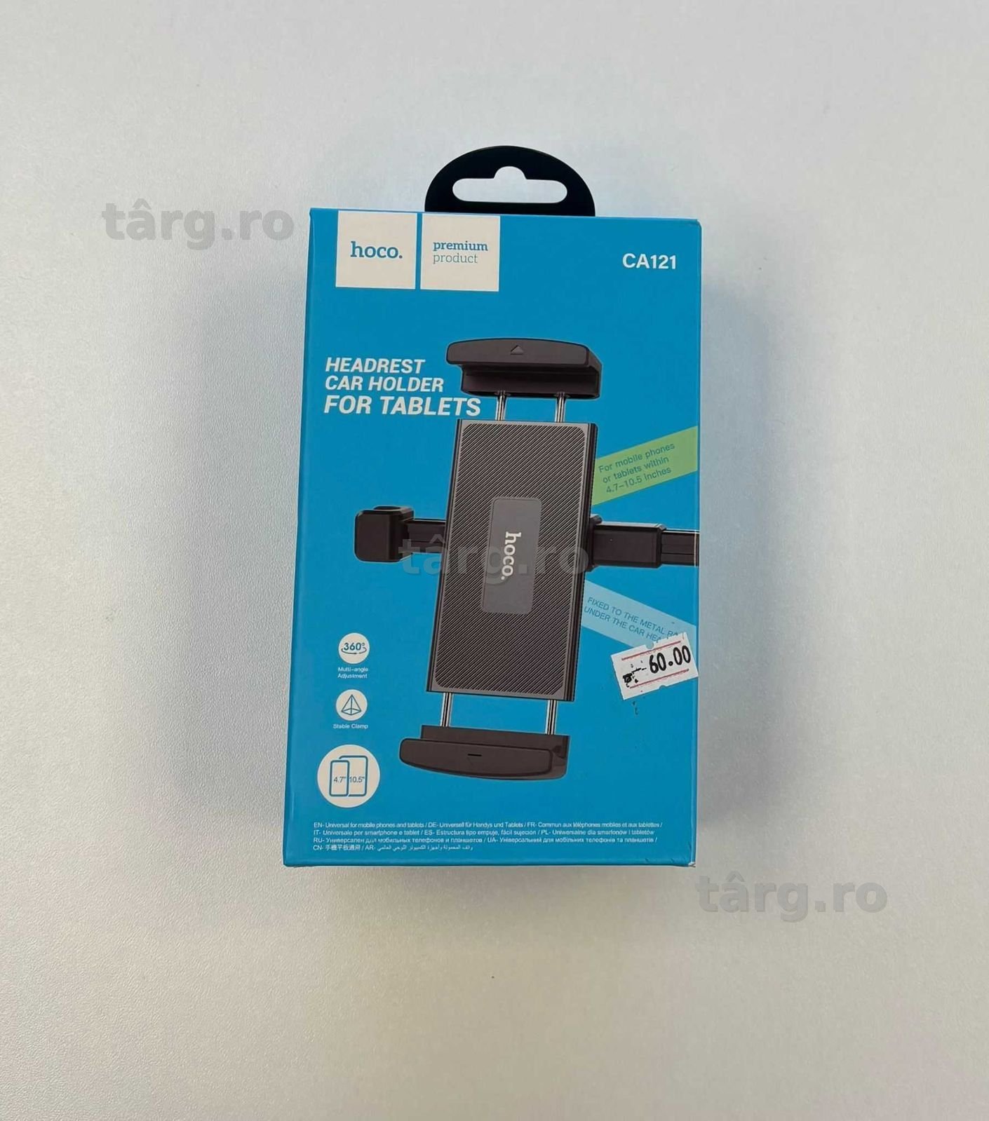 Suport Auto Tetiera Telefon Tableta Extensibil Deschidere Pana 12 Inch 2