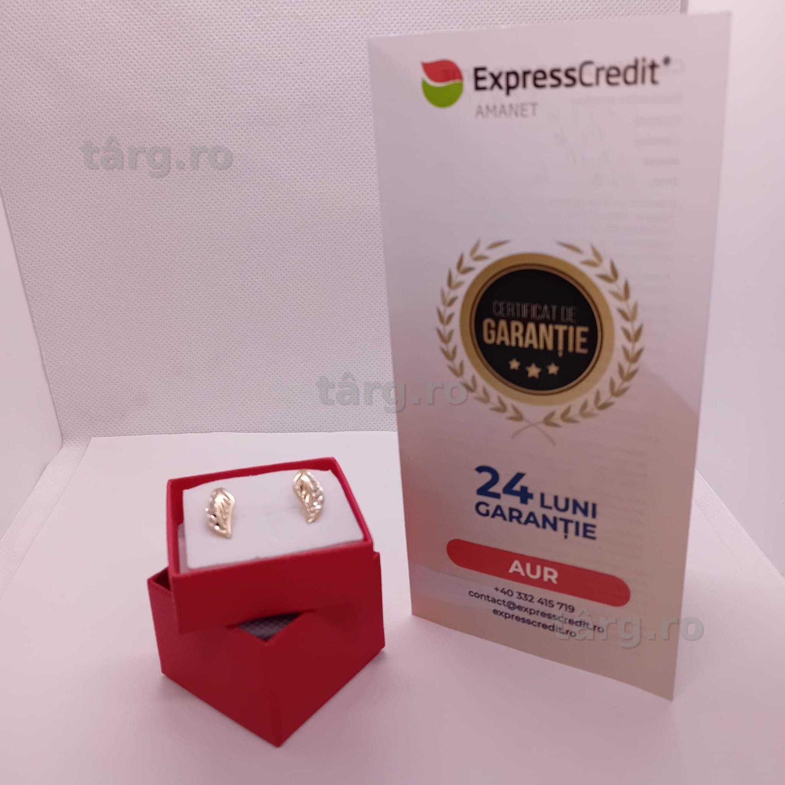 Cercei aur 14K 2.25g (Ag4 Dacia B.51146.2) Garantie 2 ani