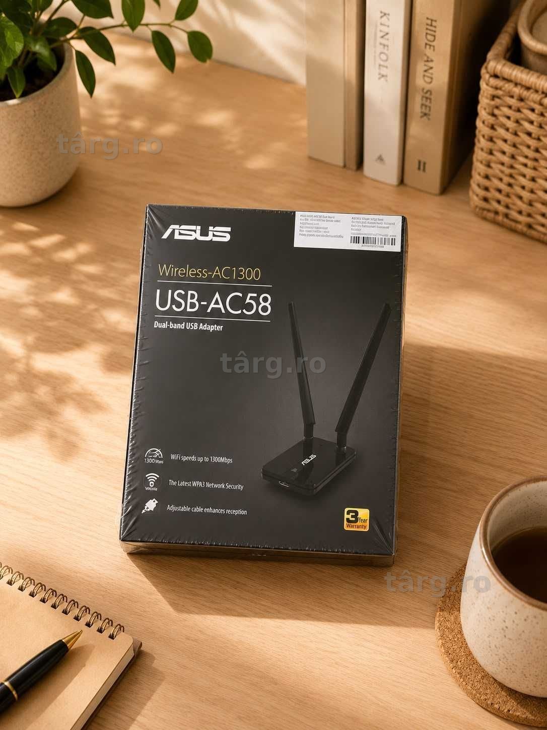 Wireless ASUS USB-AC58 ( Ag50 Galata B9454.2 ) Garantie 2 ani!