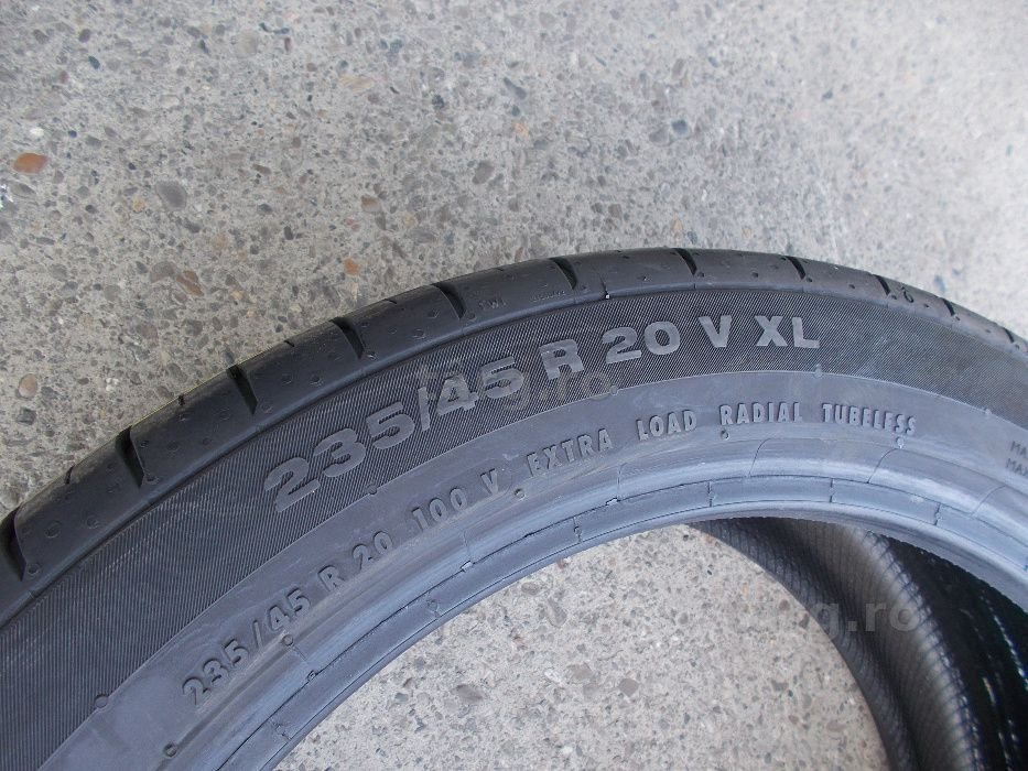 set anvelope vara 235 45 cu 255 40 20 Continental profil 6,5mm 5