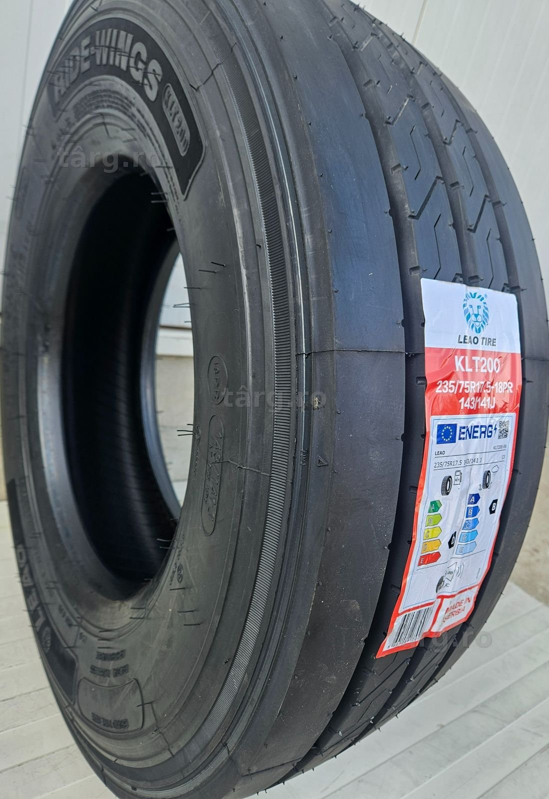 235/75 R17.5, 143J, LEAO KLT200 M+S, Anvelope de remorca M+S 2
