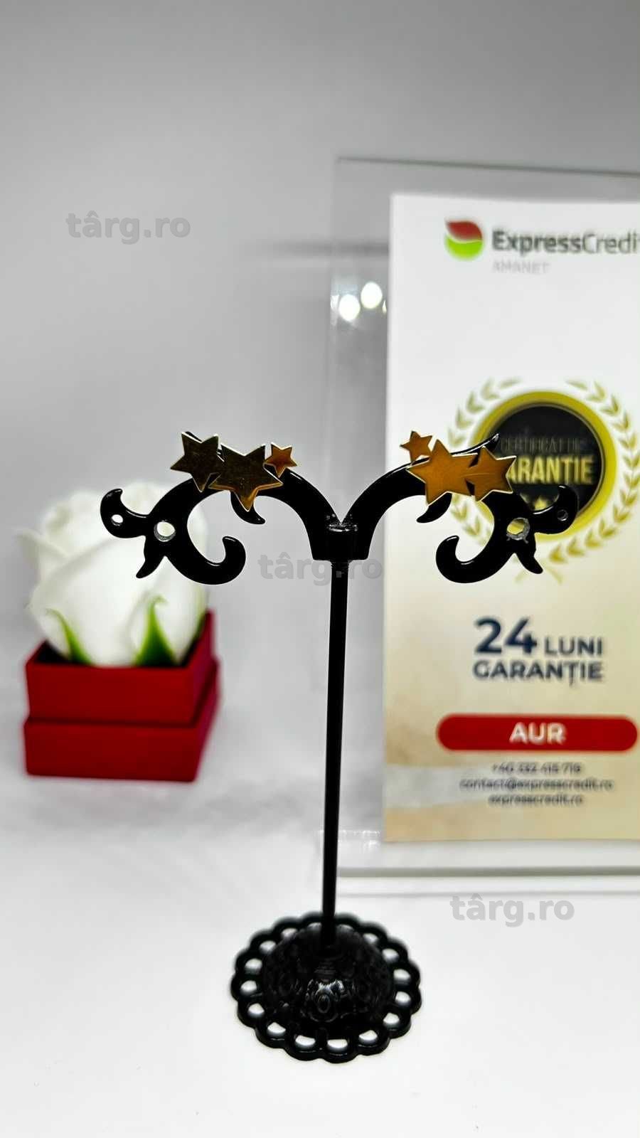 Cercei Aur 14K 1.69g (AG1 Alexandru B54034.4) - Garantie 2 ani!