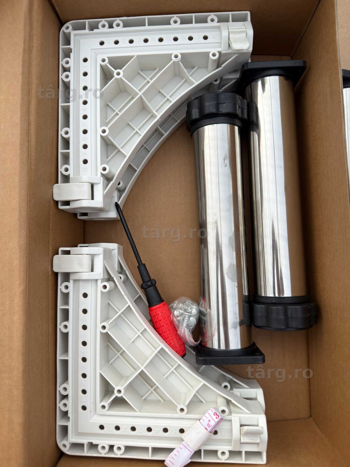 DEWEL suport pentru frigider / electrocasnice 23-26 cm, bază reglabilă 4