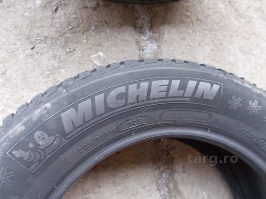 4 anvelope iarna Michelin 205 60 16 profil 7,5 mm 4