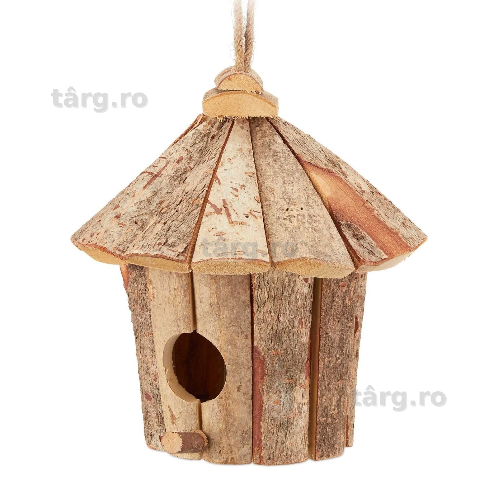 Casuta decorativa pentru pasari lemn confectionata manual 36 x 22 cm