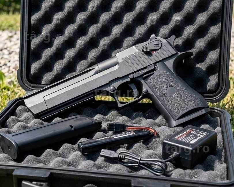 Desert Eagle [Foarte Greu, 1KG!!] - AUTOMAT - Pistol - Pachet Complet