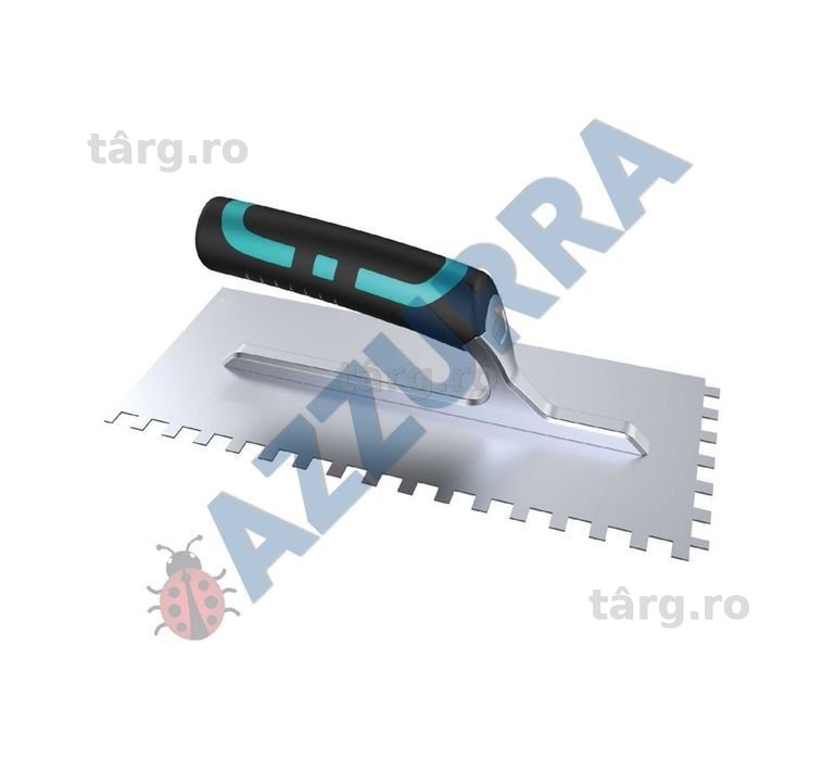 gletiera dintata  INOX 280x120mm, cu dinti de 12mm