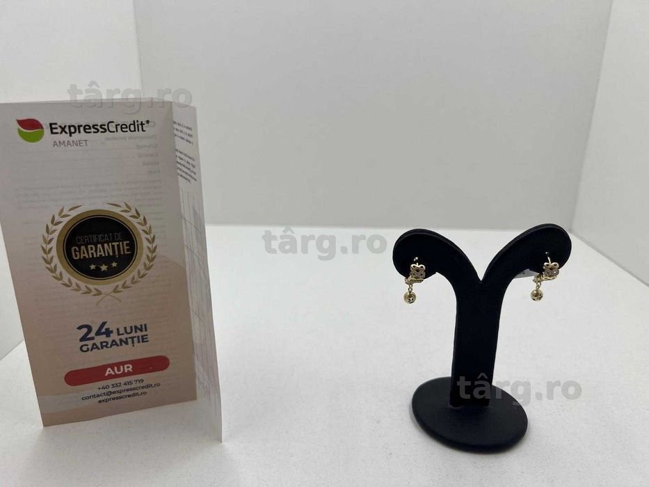 Cercei aur 14k 4.03g (Ag25 Belvedere B.41808) Garantie 2 ani!