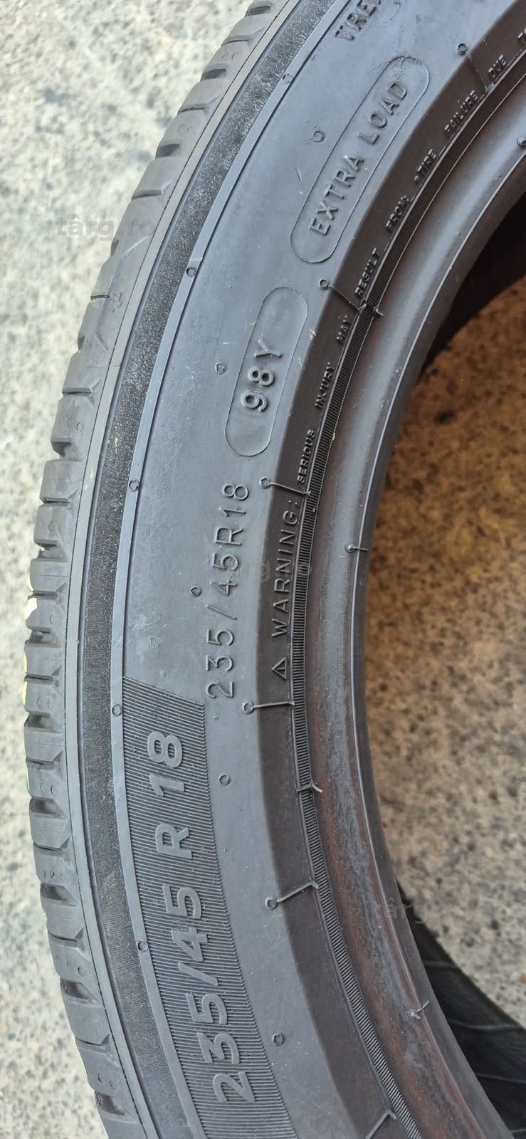2 anvelope vara ca noi Michelin 235/45/18,dot 2025.Pretul este pe bucata. 5