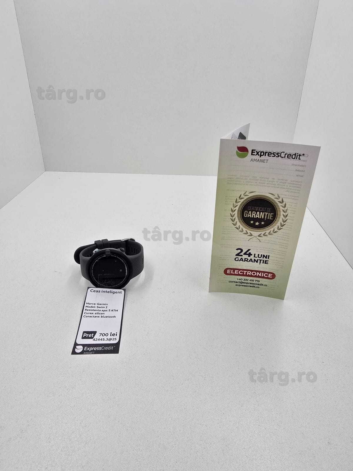 Smartwatch Garmin Swim 2 (Ag18 Tutora B.42445.3)-Garantie 2 Ani!