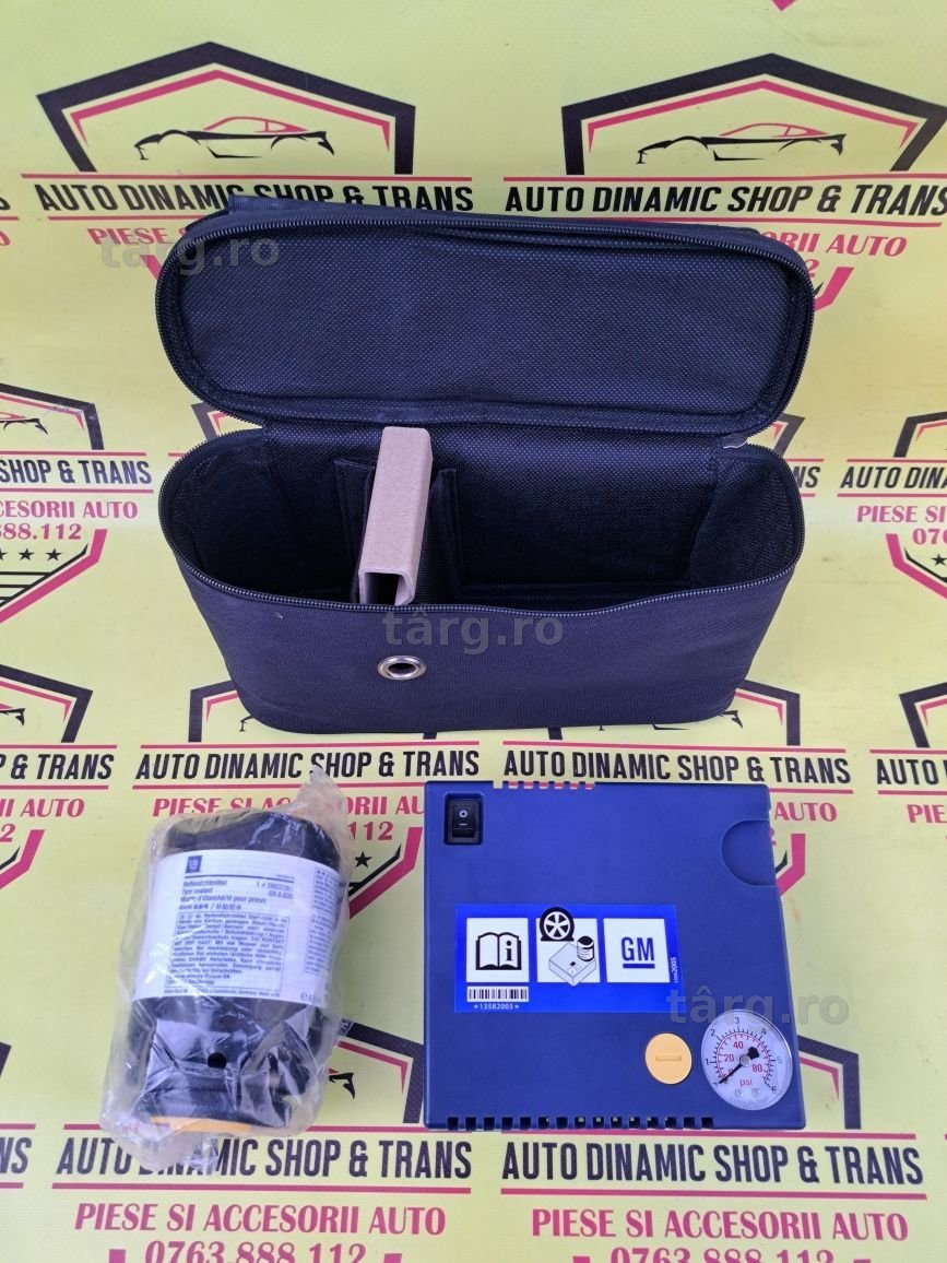 Compresor auto umflat roti kit pana original GM Opel + husa