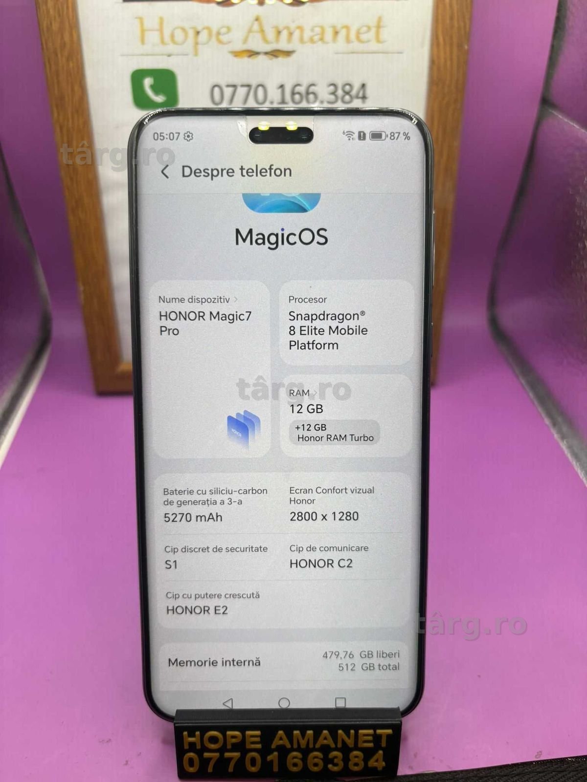 HOPE AMANET P2-Honor magic 7 pro 512 GB/12 RAM 2