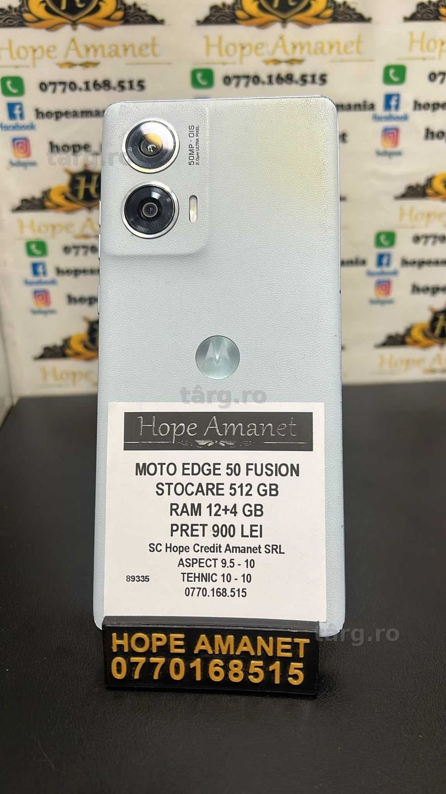 HOPE Amanet P3 MOTO EDGE 50 FUSION Stocare 512 GB / RAM 12+4 GB 2