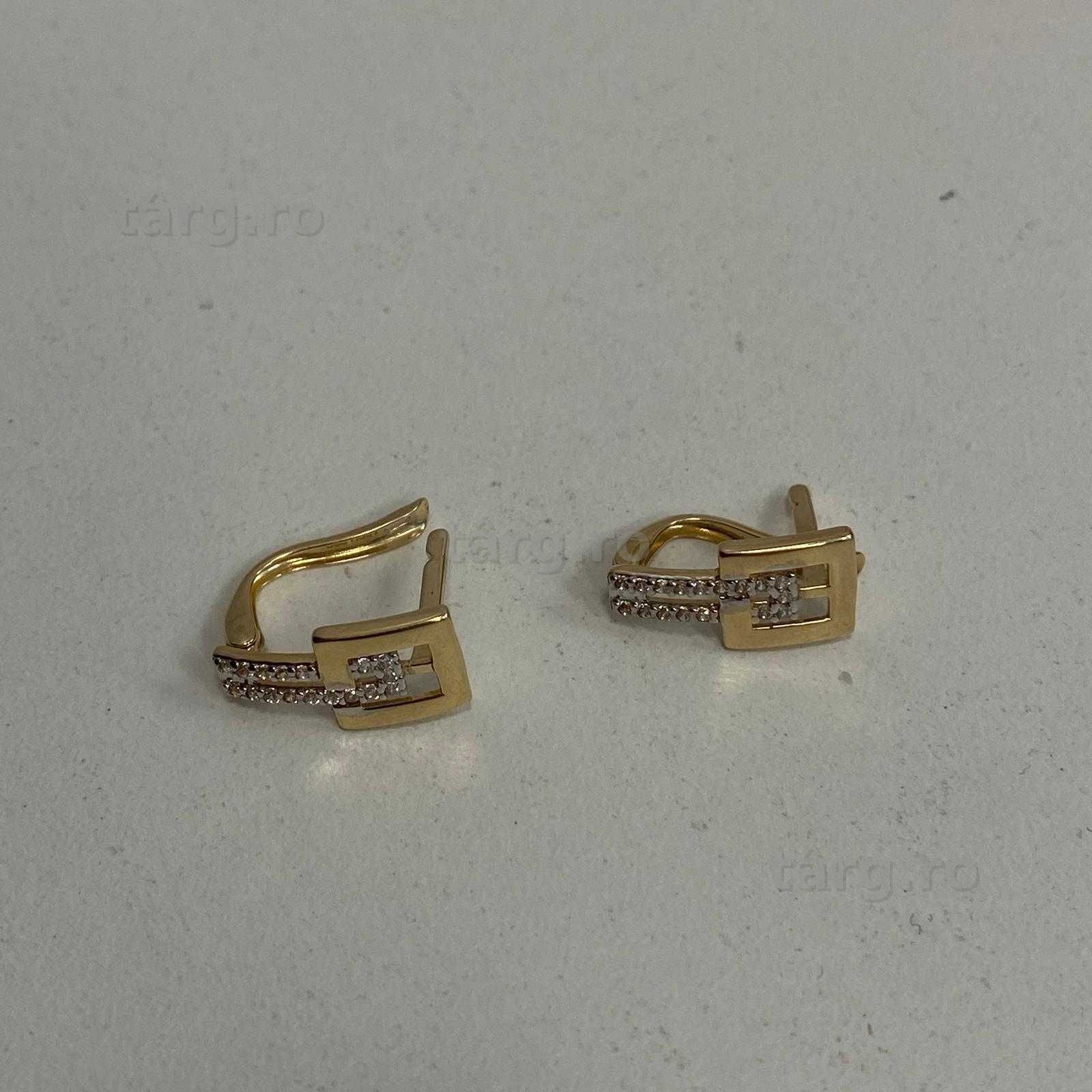 Cercei aur 14k 2.10 (Ag13 56052.9) Garantie 2 ani!