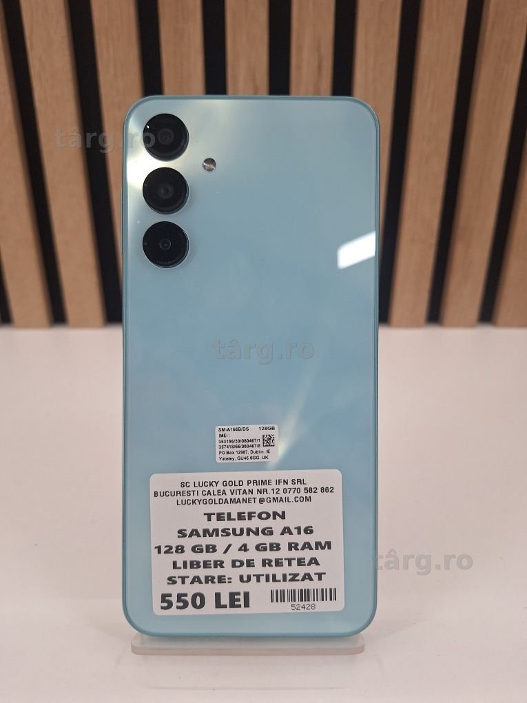 Samsung A16 / 128GB / 4GB RAM / #52428