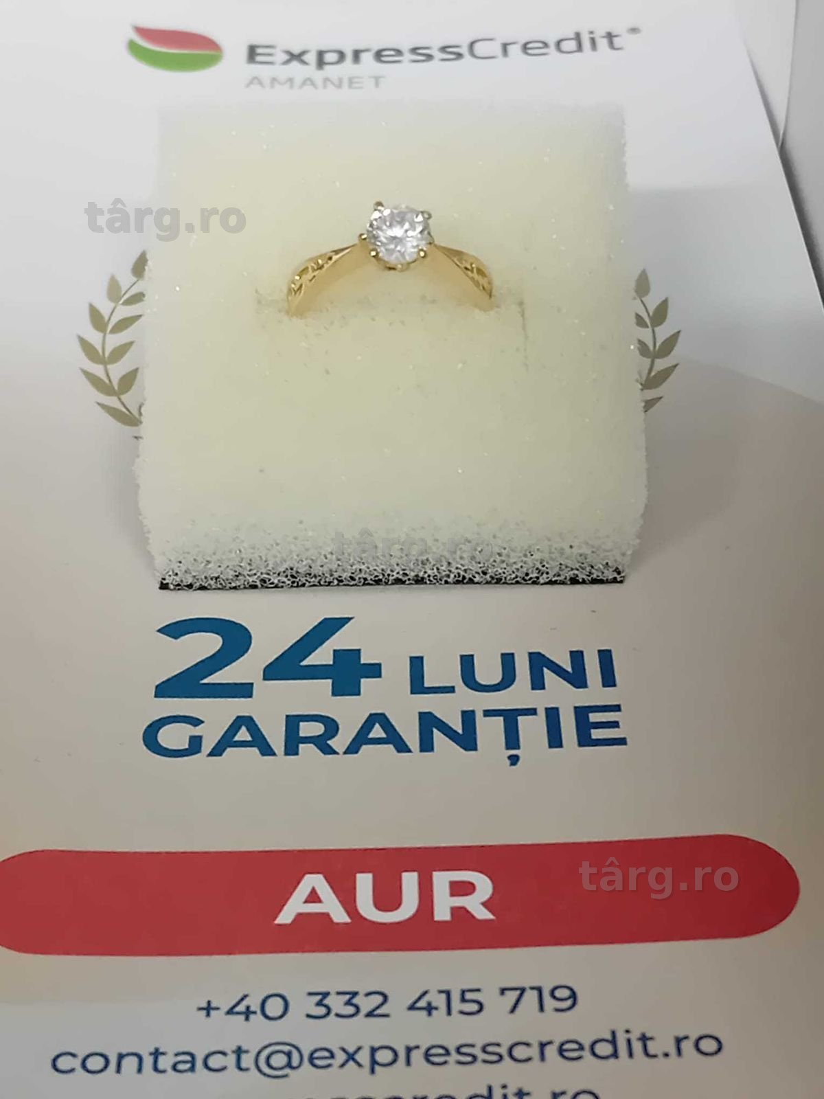 Inel aur 14k 1.94g [Tomesti-b:33326]-Garantie 2 ani! 4