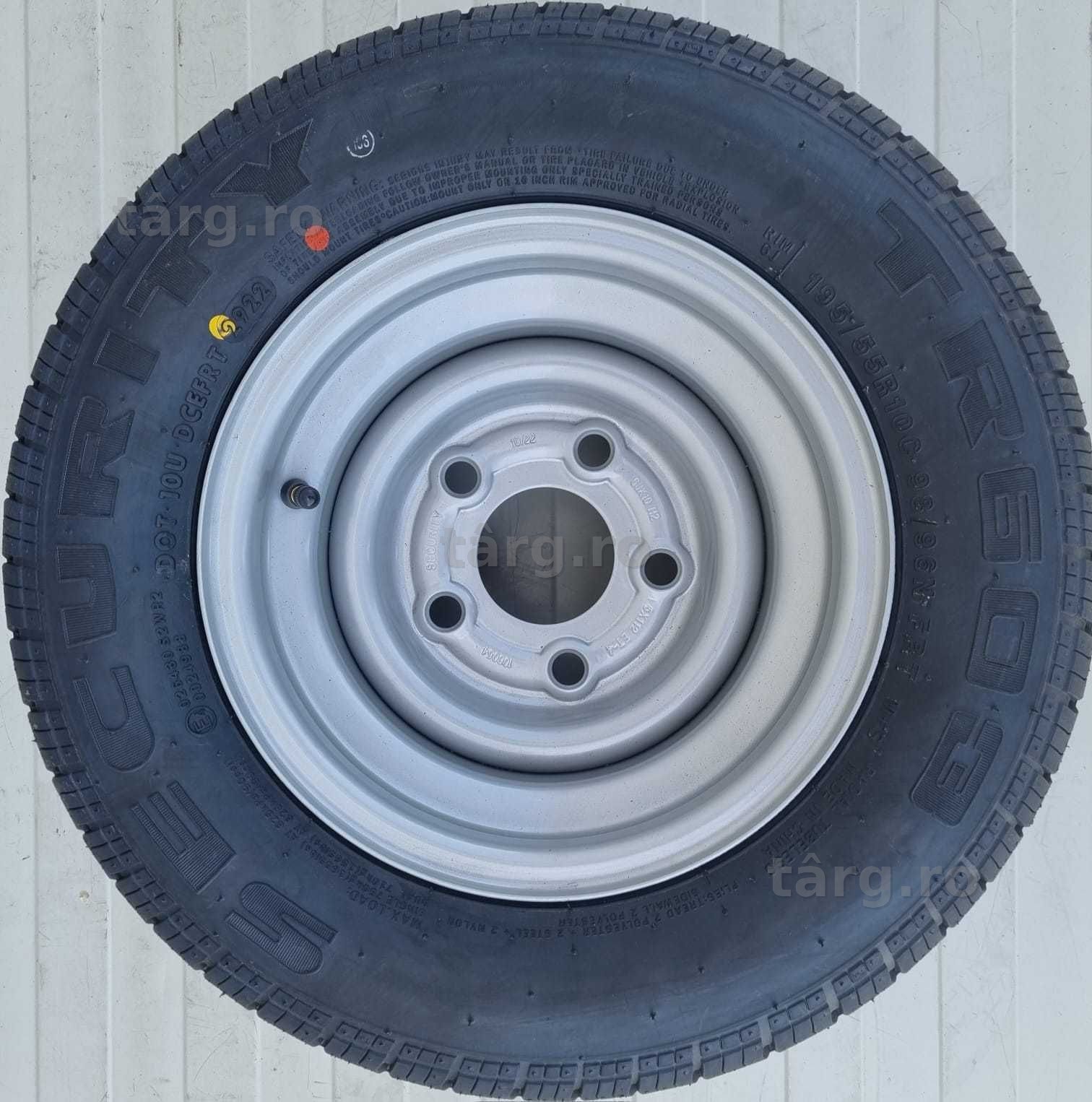 Roata 195/55 R10C, 98N, Anvelopa Security pe Janta 6Jx10, ET -4 2