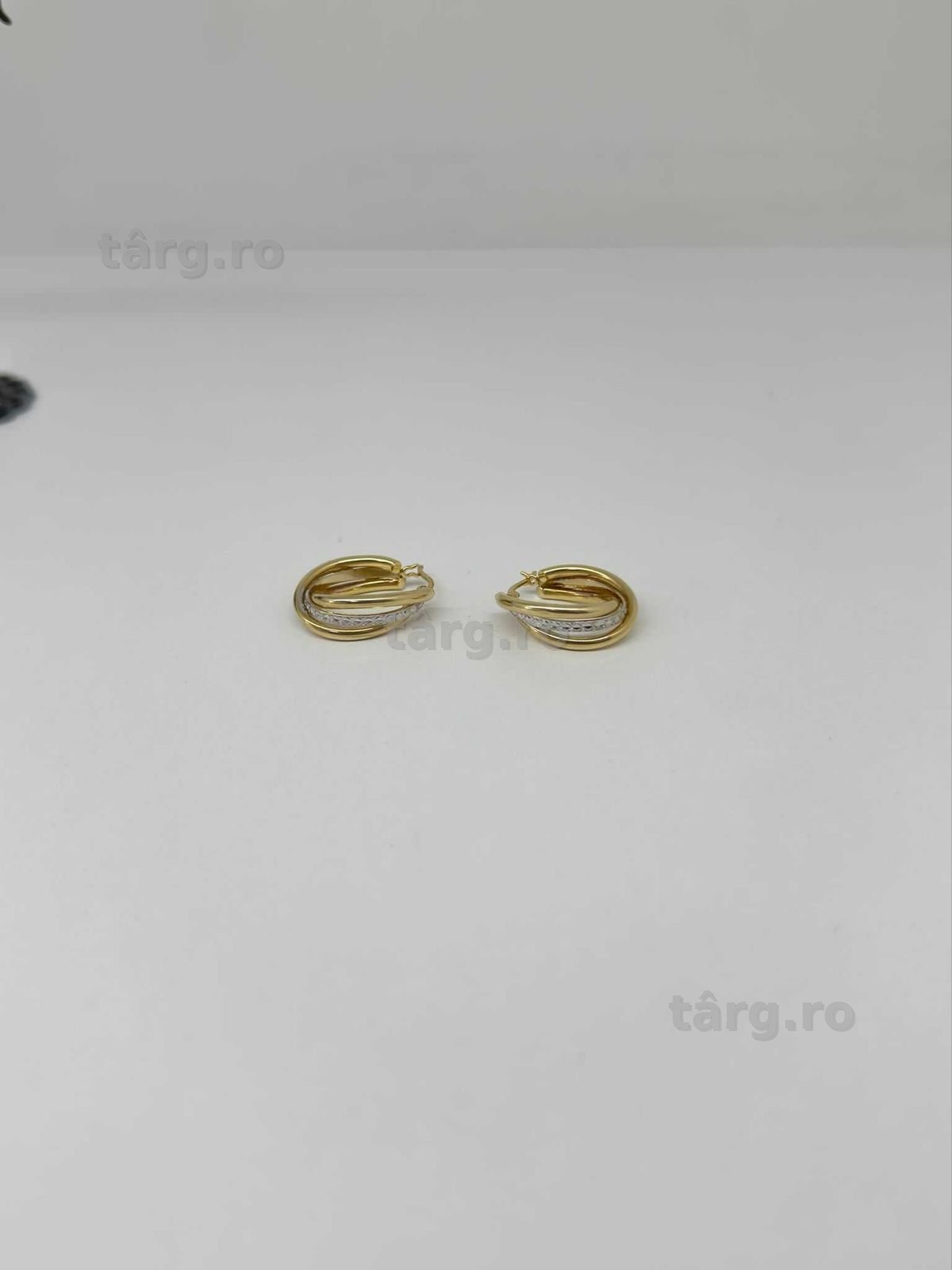 Cercei aur 14K 3.02g ( AG50 Galata B8051 ) - Garantie 2 ani! 3