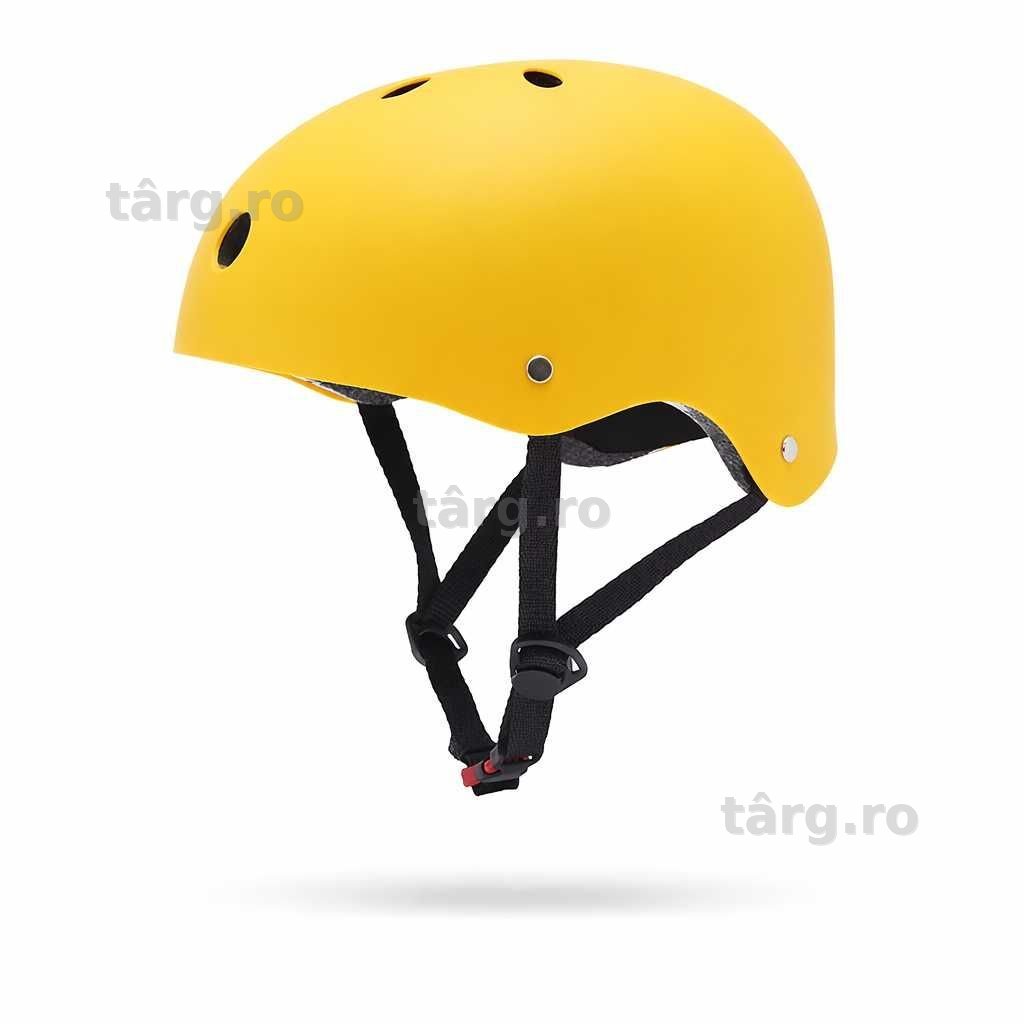 Casca protectie Bicicleta/Trotineta, Ultra Usoara, Marime reglabila, Galben