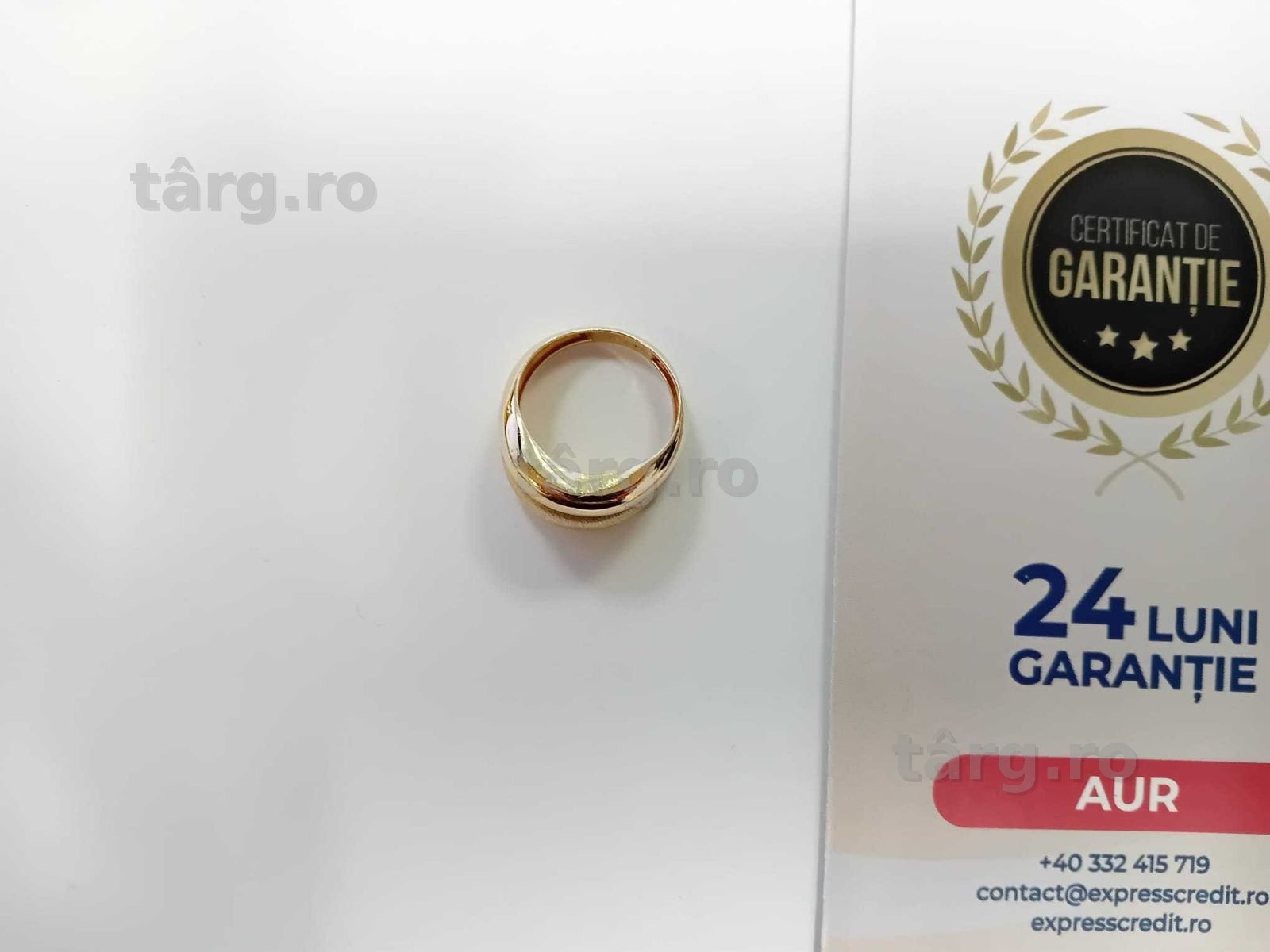 (Ag33) Inel Aur 14K/Garantie 2 ani 2