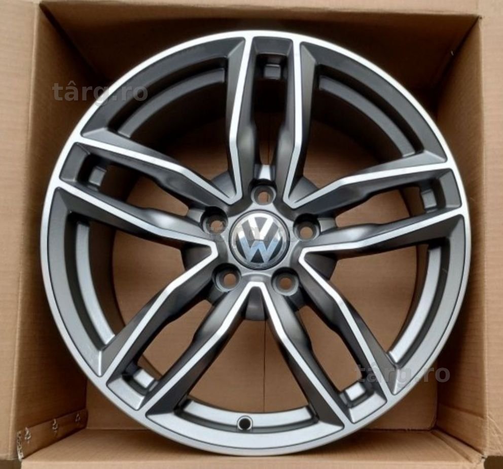 Jante 17 sau 18 VW Passat Golf T-Roc Tiguan Touran, Sharan Arteon Caddy Beetle Touareg CR3 Jante Noi cu Factură și Garanție
