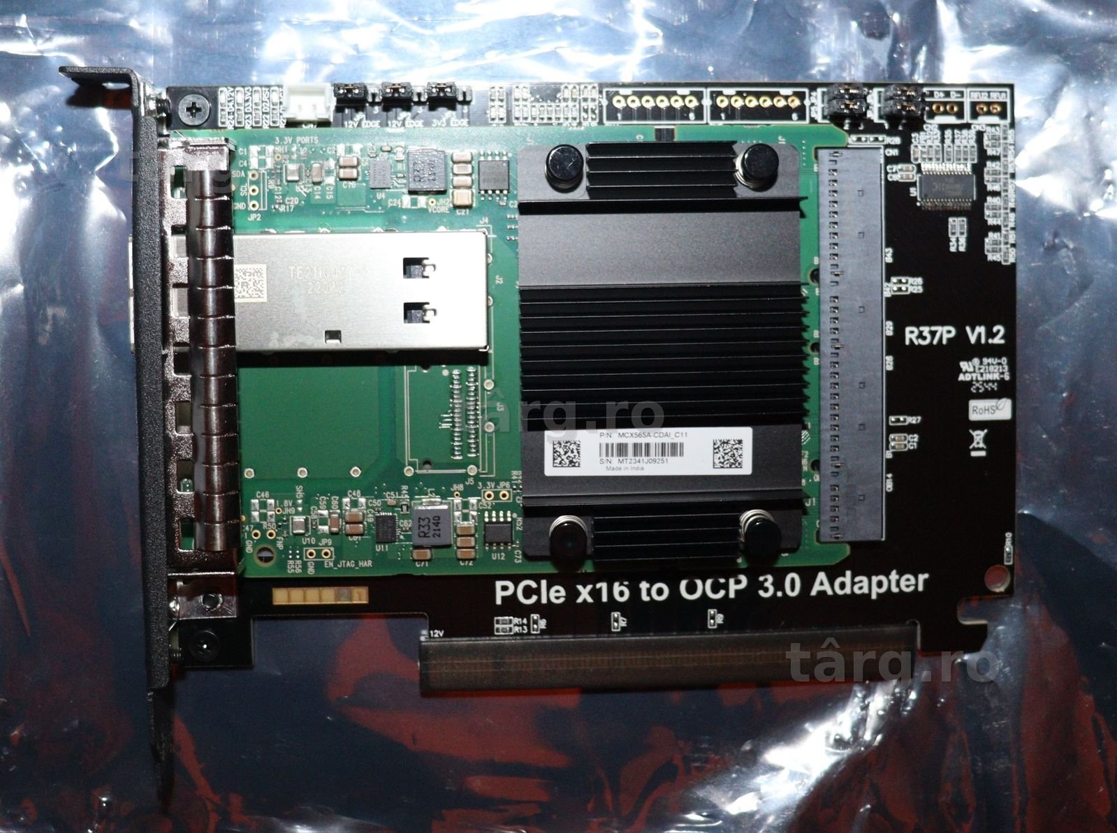 Kit Placa Retea Mellanox CX-5 100GbE MCX565A OCP 3.0 + Adaptor Pciex