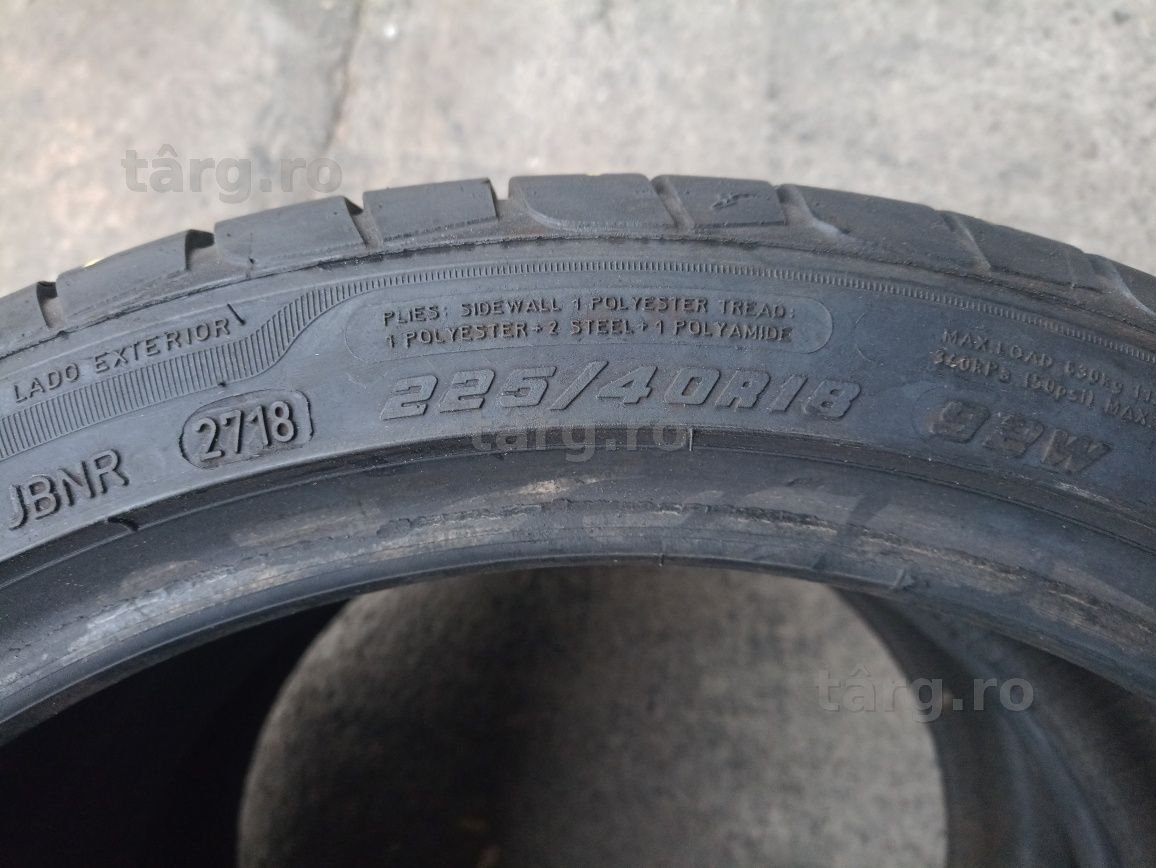 4 anvelope RunFlat de vara Goodyear 2x245/35 R18 2x225/40 R18 4