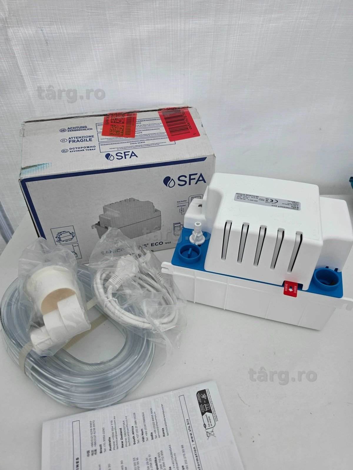 Pompă pentru condens SFA Saniflo Sanicondens Eco 60 W