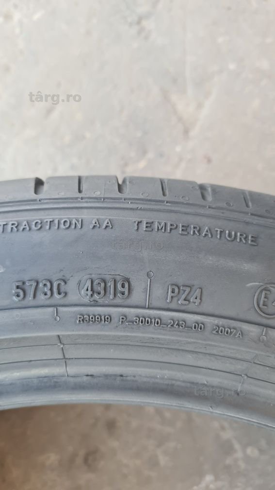4 anvelope vara runflat Pirelli 245/45/20 8