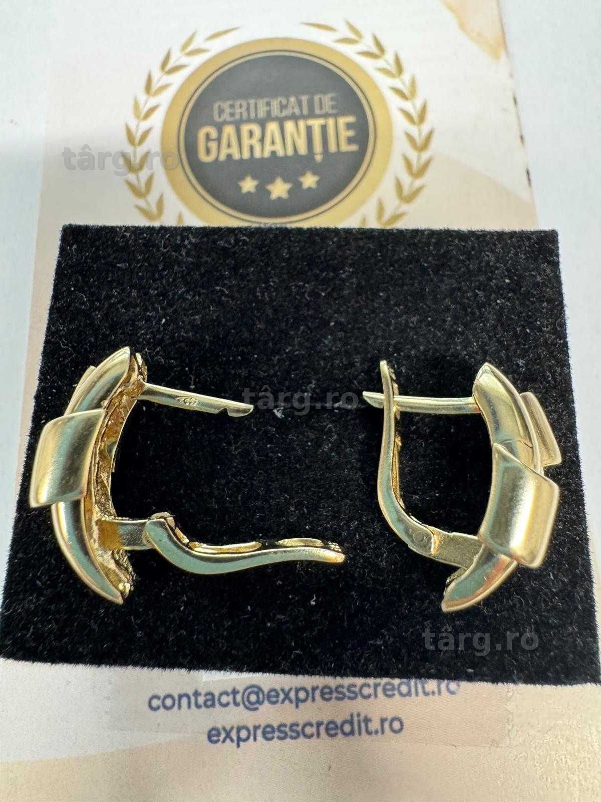 Cercei din aur 14k (70024.1/ 10 Pacurari 1) garantie 2 ani! 5