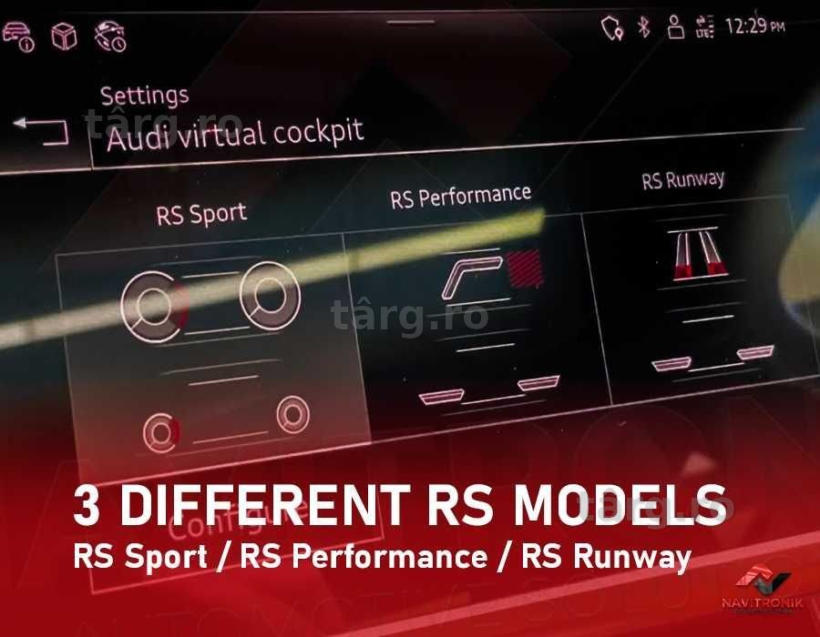 Activare Teme Sport Ceasuri Virtuale Audi A6 A7 A8 Q8 e-tron