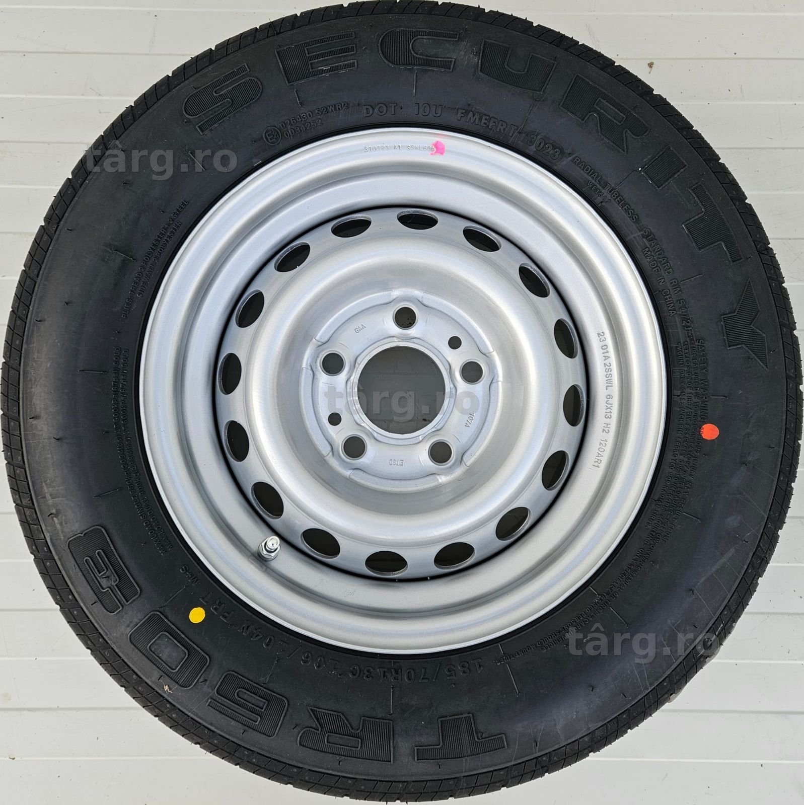 Roata 185/70 R13C, 106N, Anvelopa Security pe Janta 6Jx13