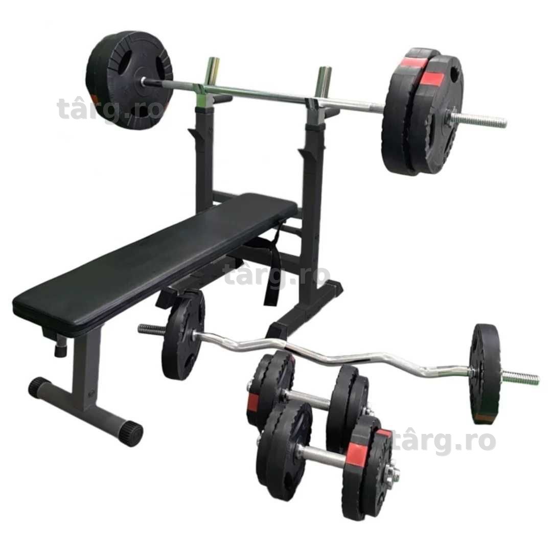 *Banca Reglabila cu Suport  +  GREUTĂȚI 100 KG