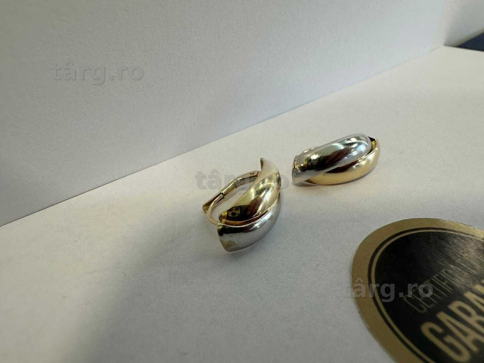 Cercei aur 14 K, 2,69 g (ECA 39 / 18542.3) Garantie 2 ani! 2