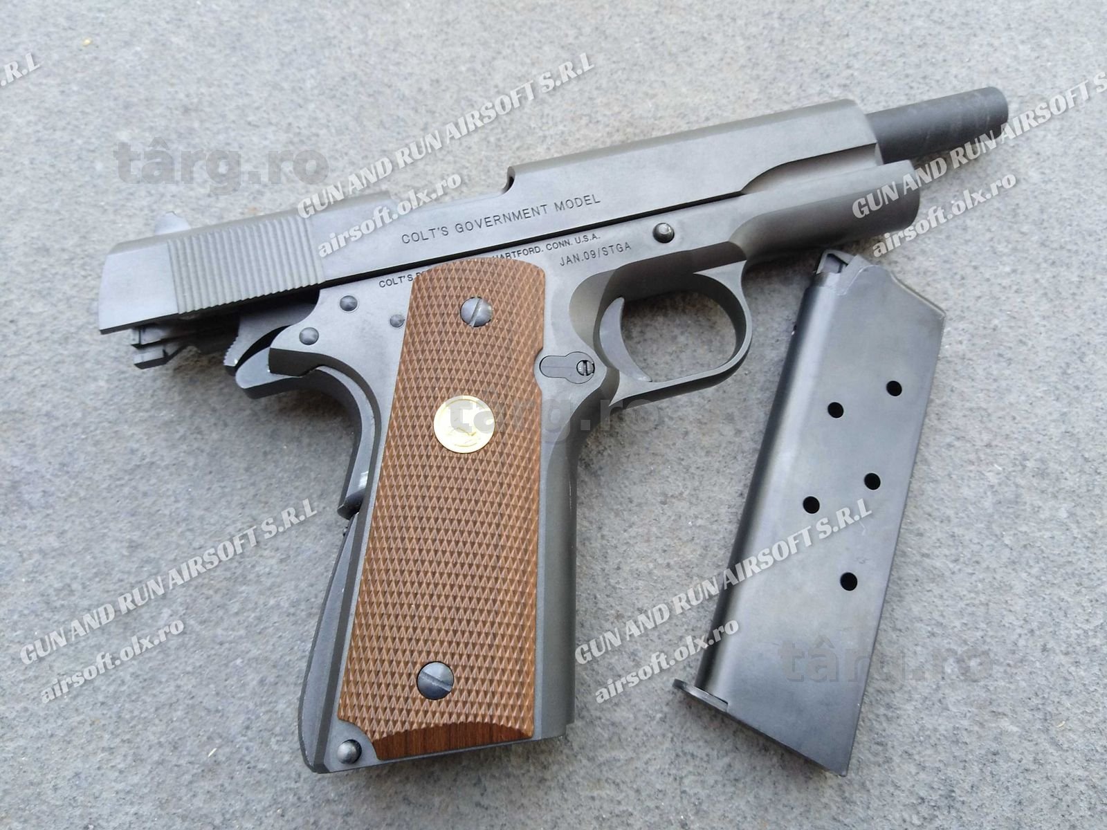 MODEL NOU!! Pistol *MODIFICAT* FULL Metal NOU ~Recul~ CO2 Gaz
