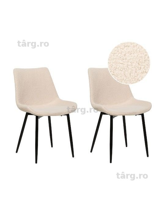 Set 2 scaune dining Bej, Beliani