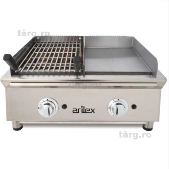 Frytop Plita inox + Gratar Gaz 692 x 587 x 364mm Arilex 70FRYGRBN