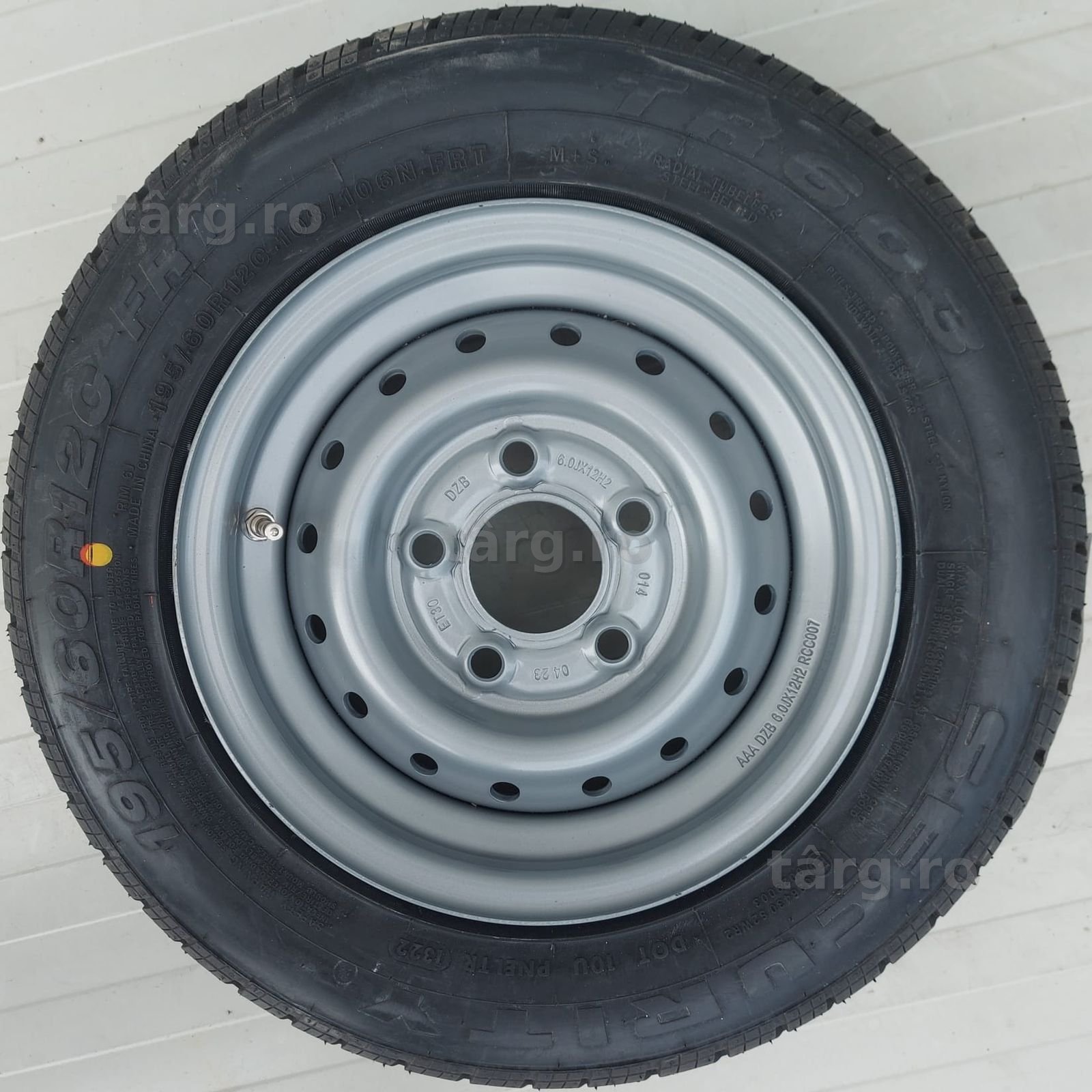 Roata 195/60 R12C, 108N, Anvelopa Security M+S pe Janta 6JX12 2